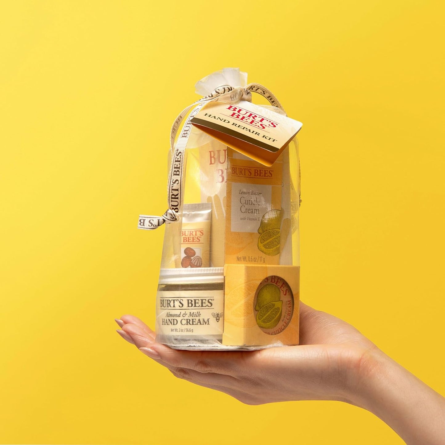 Gifts Ideas - Hand Repair Set, 3 Hand Creams plus Gloves - Almond Milk, Lemon Butter Cuticle Cream, Shea Butter Repair