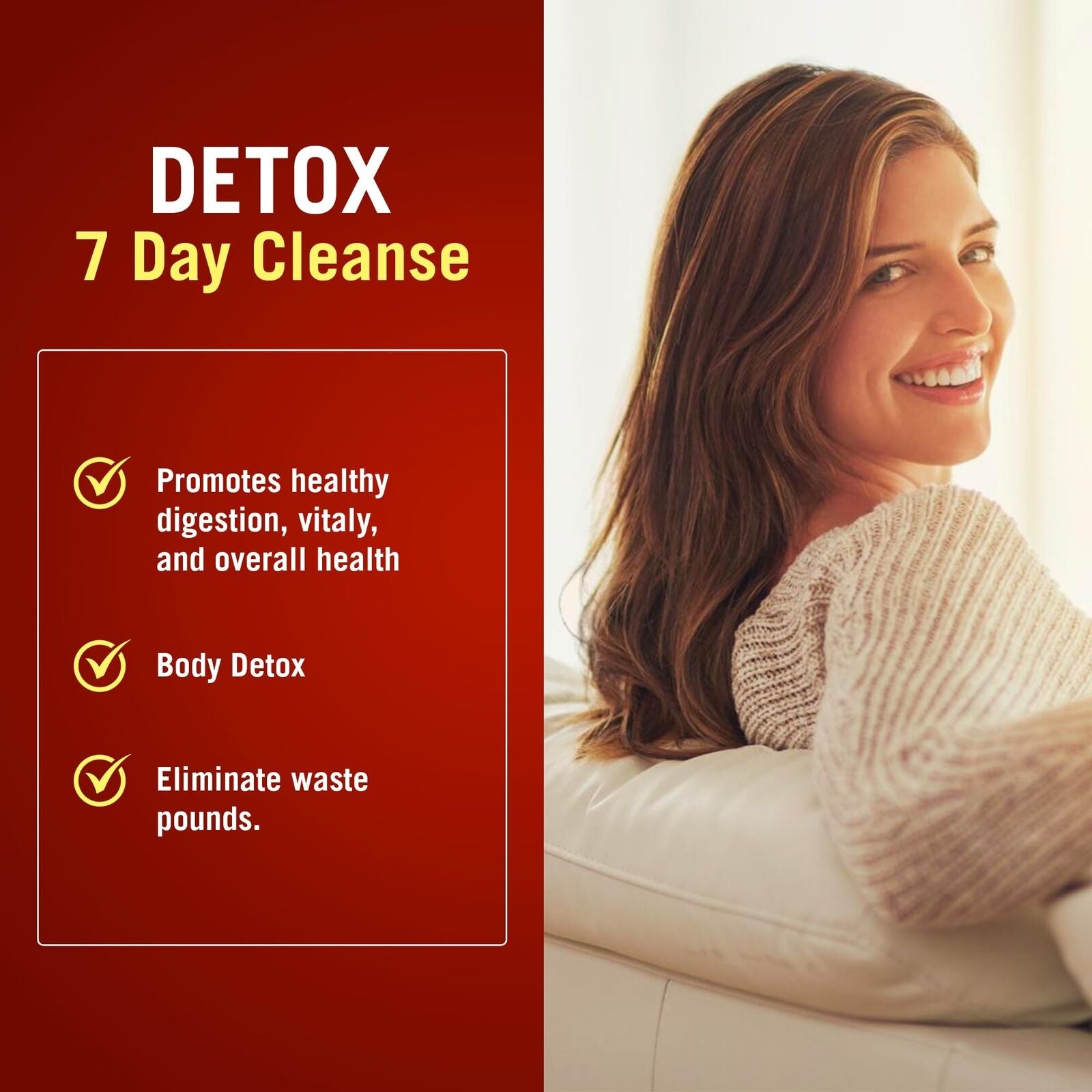 The Cleaner Women'S Detox Cleanse Capsules 52 Count Full Body Support 7 Days